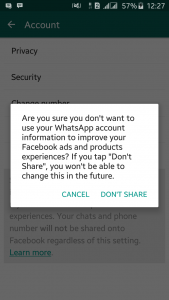 Whatsapp Shares Data With Facebook